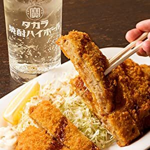 タカラ 焼酎ハイボール　食事（コロッケ）と一緒に楽しむ画像