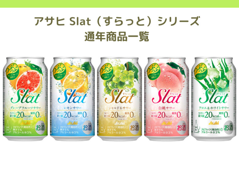 アサヒ Slat（すらっと）_通年商品一覧