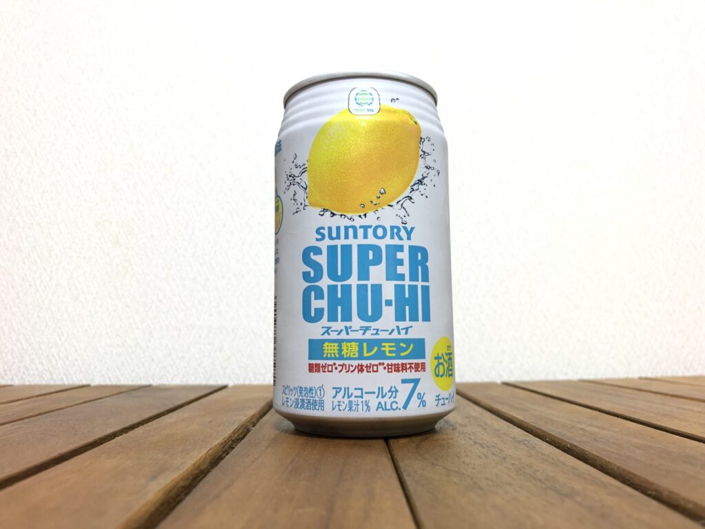 ファミマル サントリー スーパーチューハイ 無糖レモン　正面画像
