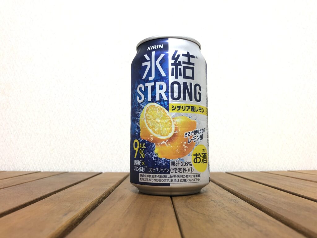 キリン 氷結ストロング シチリア産レモン 2022年 裏面画像